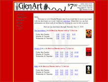 Tablet Screenshot of glenarttheater.com